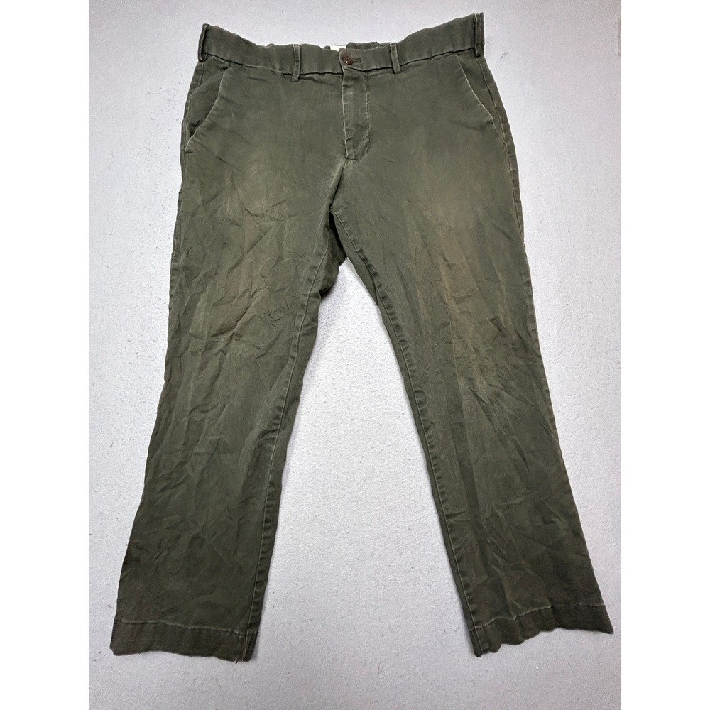GAP Straight Fit Chinos Cotton Twill Olive Green 36x30 Mens